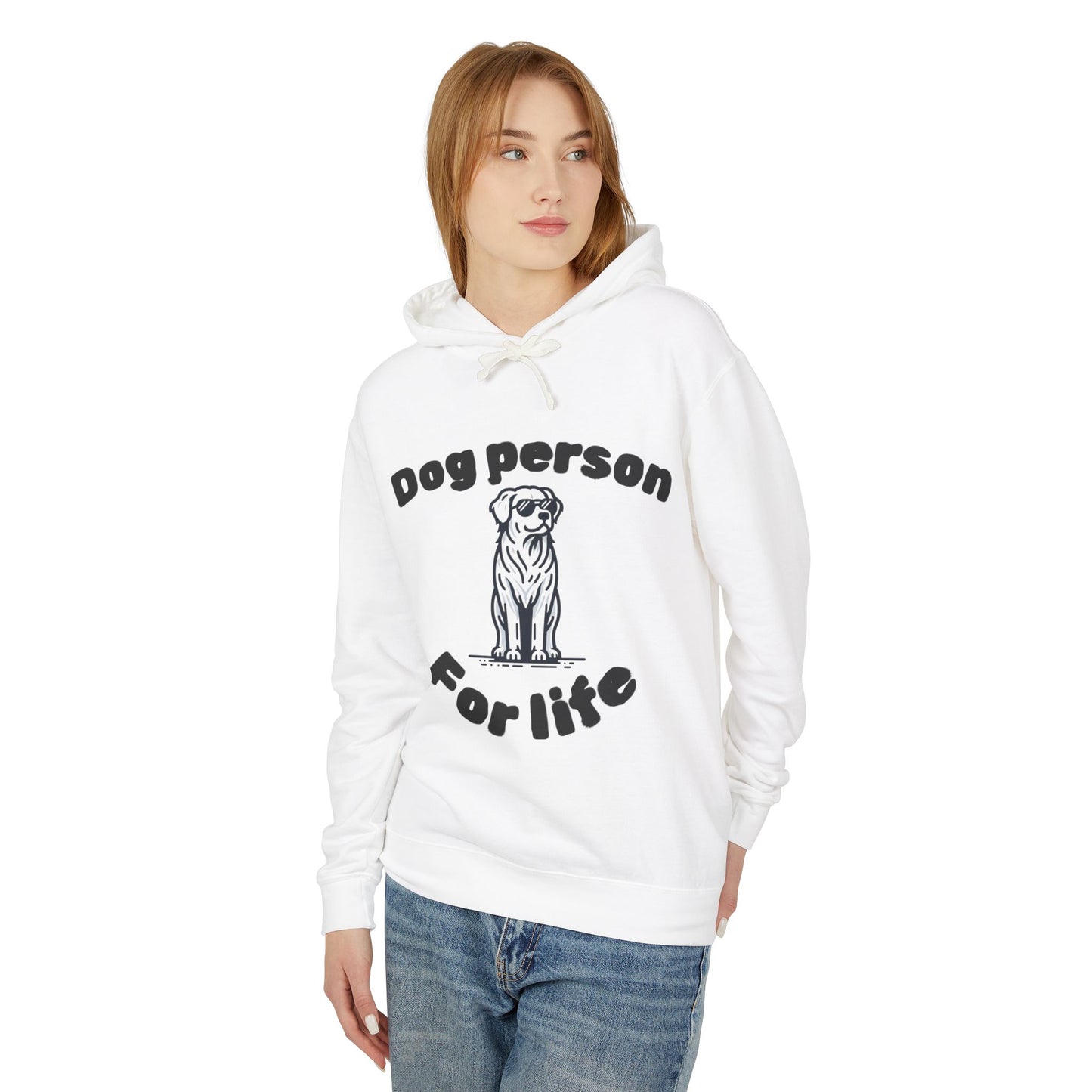 Dog Person Unisex Lightweight Hooded Sweatshirt, Cozy Pet Lover Apparel, Gift for Dog Owners, Perfect for Casual Outings, Dog Lover Hoodie
