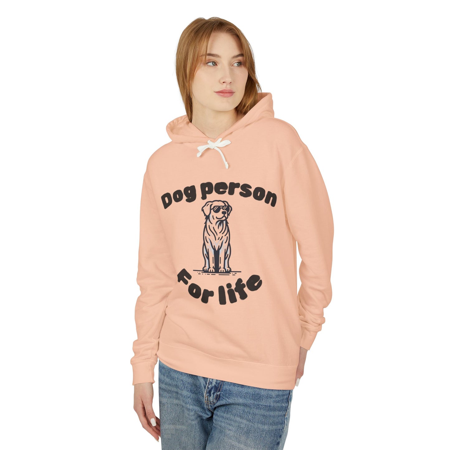 Dog Person Unisex Lightweight Hooded Sweatshirt, Cozy Pet Lover Apparel, Gift for Dog Owners, Perfect for Casual Outings, Dog Lover Hoodie