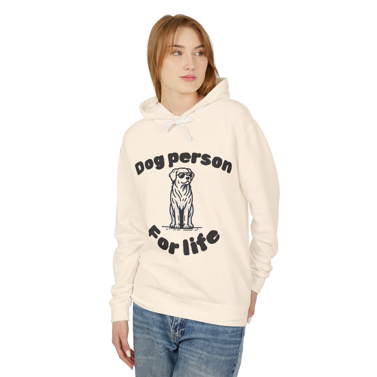 Dog Person Unisex Lightweight Hooded Sweatshirt, Cozy Pet Lover Apparel, Gift for Dog Owners, Perfect for Casual Outings, Dog Lover Hoodie