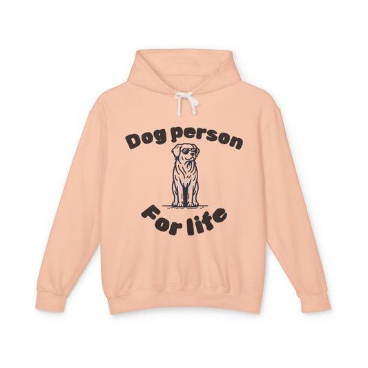 Dog Person Unisex Lightweight Hooded Sweatshirt, Cozy Pet Lover Apparel, Gift for Dog Owners, Perfect for Casual Outings, Dog Lover Hoodie