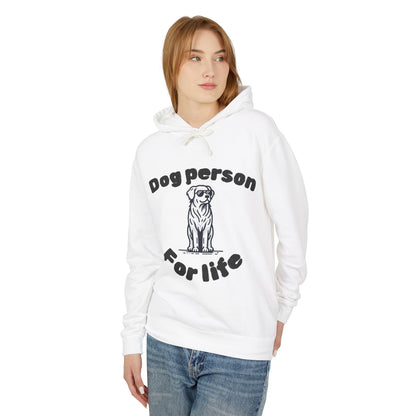 Dog Person Unisex Lightweight Hooded Sweatshirt, Cozy Pet Lover Apparel, Gift for Dog Owners, Perfect for Casual Outings, Dog Lover Hoodie