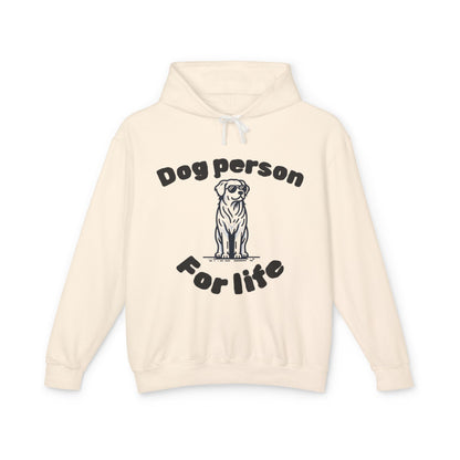 Dog Person Unisex Lightweight Hooded Sweatshirt, Cozy Pet Lover Apparel, Gift for Dog Owners, Perfect for Casual Outings, Dog Lover Hoodie